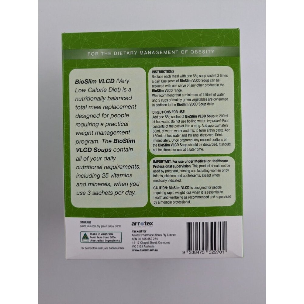 2 x BioSlim VLCD Creamy Chicken Soup 7 Pack 55g NEW Exp 2/24 - Picture 5 of 7